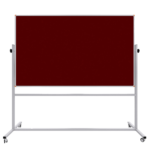 360 Dönerli Çift Taraflı Mobil Kumaş Kaplı Pano