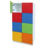 8 Kapaklı Öğrenci Dolabı