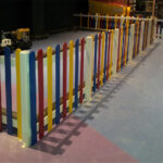 Ahşap Renkli Çit Uygulama