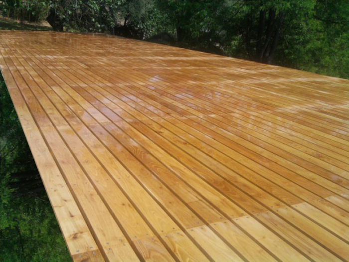Ahşap Zemin Cilalı Deck Uygulama - Görsel 1