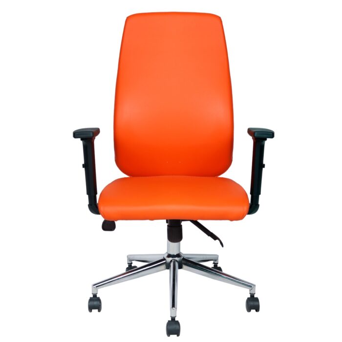 HMH-11604 Kahel Deri Çalışma Koltuğu Ofis Koltuğu - Görsel 1