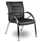 HMH-12271 Balat siyah Deri Misafir Koltuğu