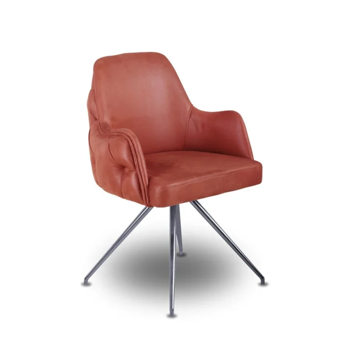 HMH-12324 Zen Comfort Taba Deri Misafir Koltuğu - Görsel 1