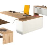 HMH-12349 Ay Taşı Yönetici Masa Takımı