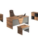 HMH-12352 Piramit Yönetici Masa Takımı