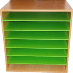 Kayın Yeşil Fon Karton Dolabı