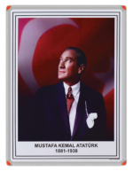 Metal Çerçeveli Atatürk Portresi