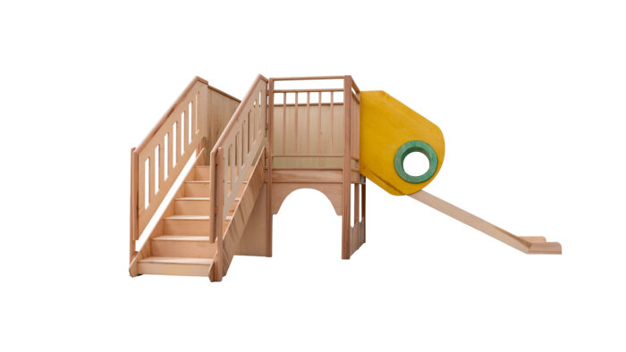 Montessori Ahşap Oyun Alanı Kaydırağı - Görsel 1