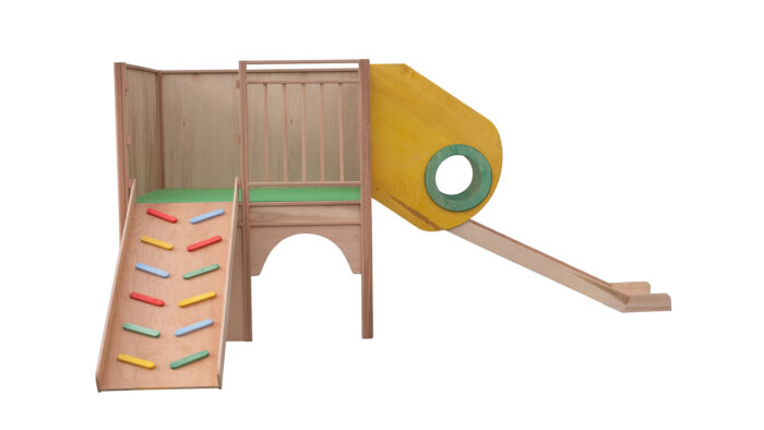 Montessori Ahşap Oyun Alanı Kaydırağı - Görsel 4
