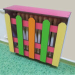 Renkli MDFLAM Çit Kalorifer Kapama