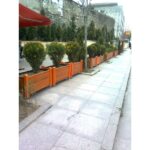 Sıralı Saksı Tekerlekli 100x50x50cm