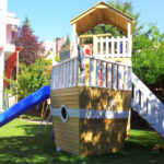 Tek Kaydırak Merdiven Natural Gemi Oyun Grubu