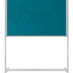 Tekerlekli Ayaklı Sabit Tek Taraflı Kumaş Kaplı Pano