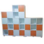 Turuncu-Beyaz Sınıf Dolabı