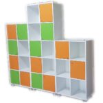 Turuncu-Yeşil Sınıf Dolabı