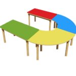 U Masa Dört Parçalı